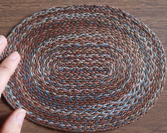 Dollhouse Braided Rug - Earth Tones