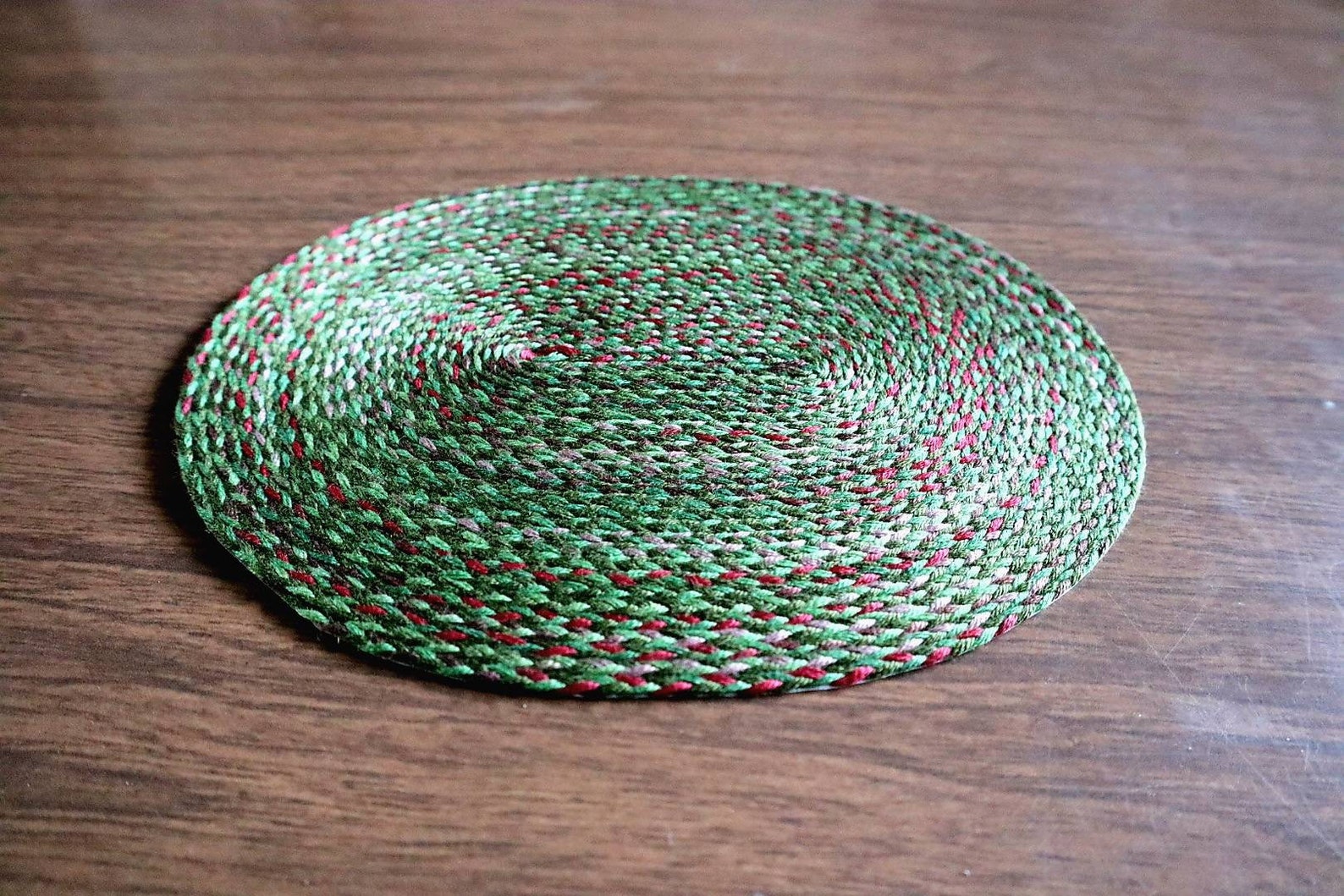 Dollhouse Braided Rug Ivy Tones Etsy