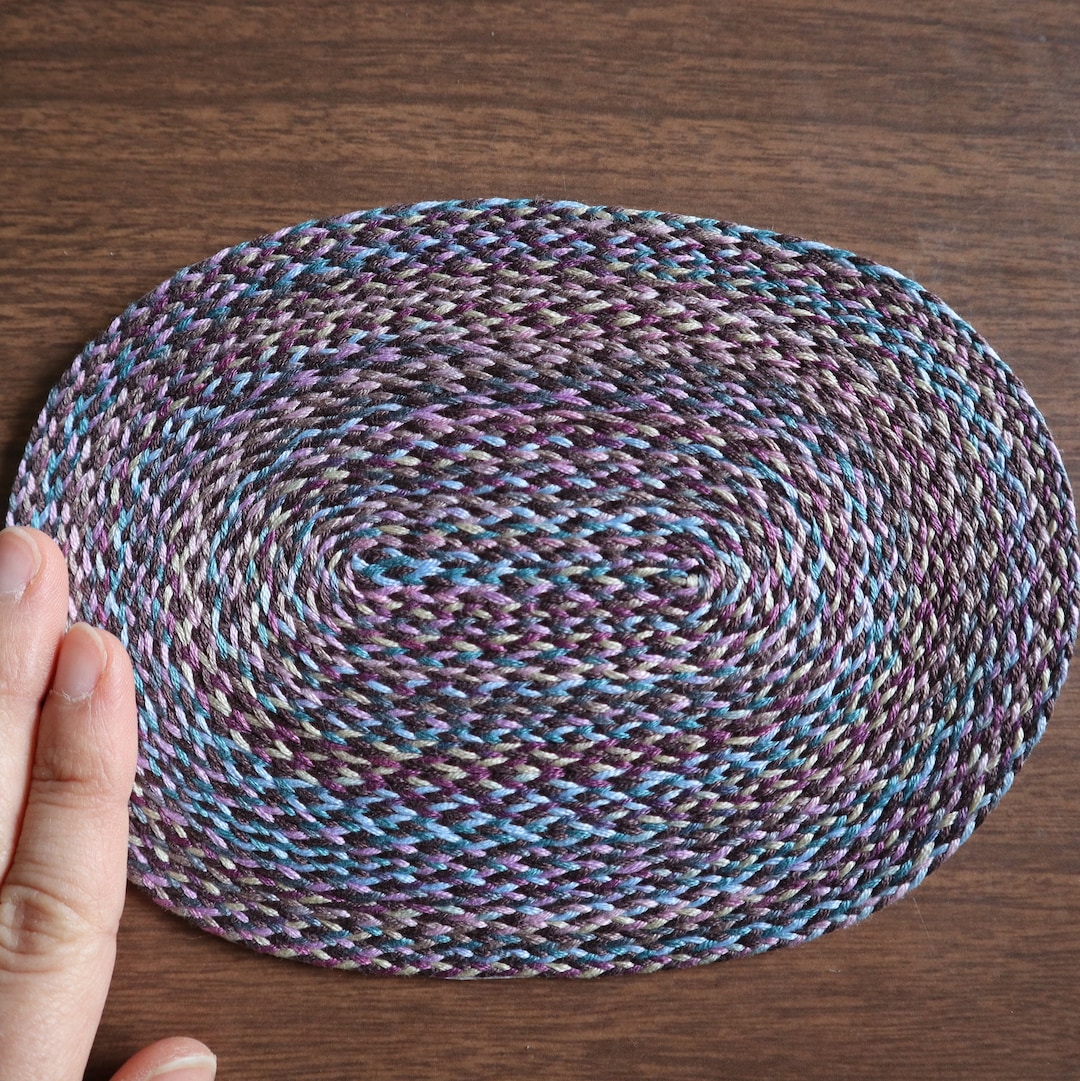 Dollhouse Braided Rug Lavender Tones Etsy