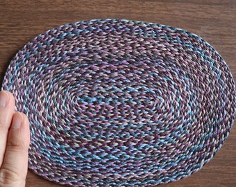 Dollhouse Braided Rug - Lavender Tones