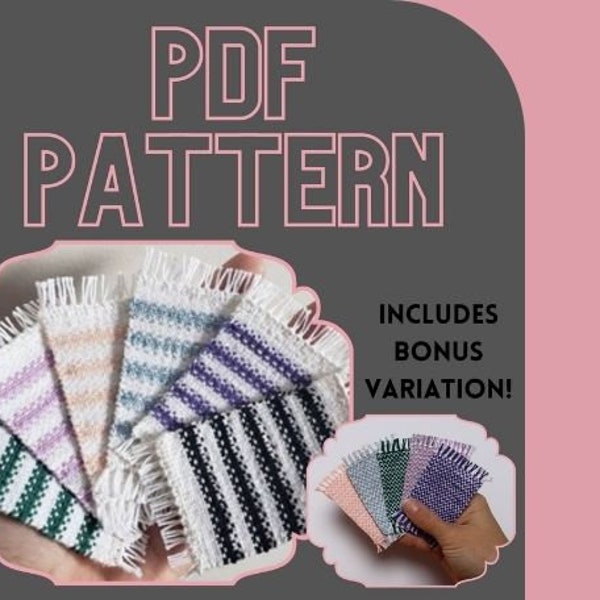 PDF Knitting Pattern - Dollhouse Rugs - 1:12 Scale