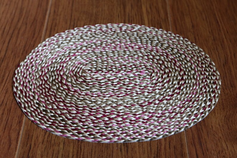 Dollhouse Braided Rug Wild Rose Tones Etsy