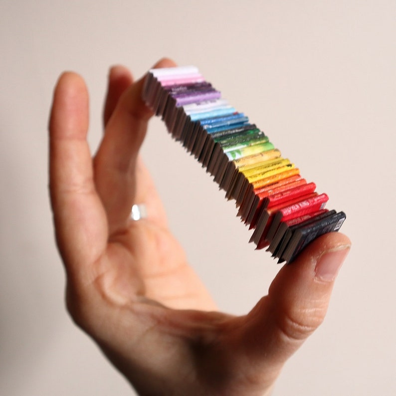 112 SCALE Rainbow Printable Miniature Book Covers 35 Etsy