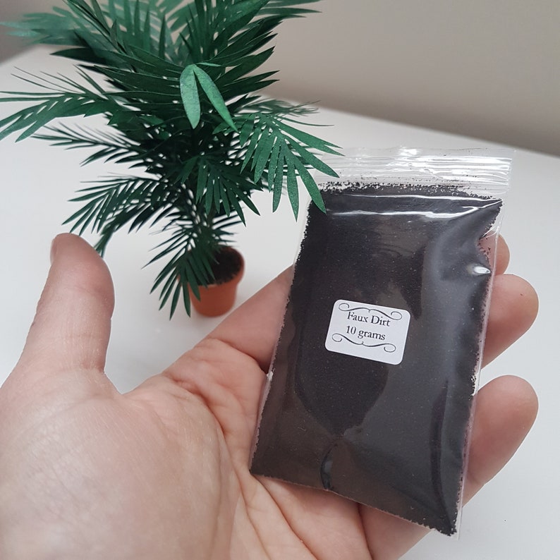 Faux Dirt Miniature Plant Materials 10 grams Etsy