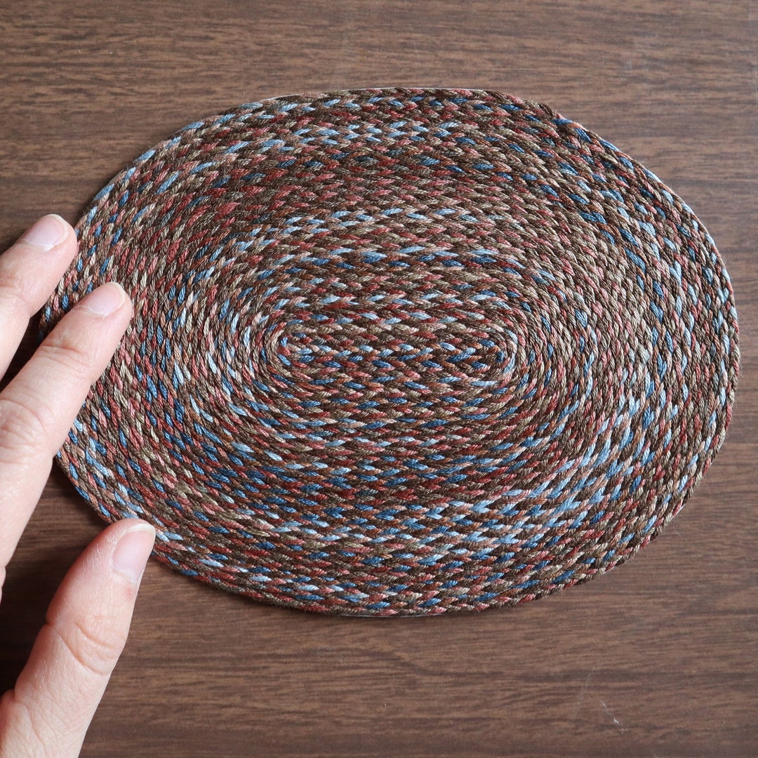Dollhouse Braided Rug Earth Tones Etsy
