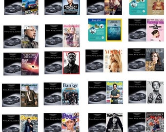 1:12 SCALE - Printable Miniature Magazine Covers #1 - 28 Covers in PDF
