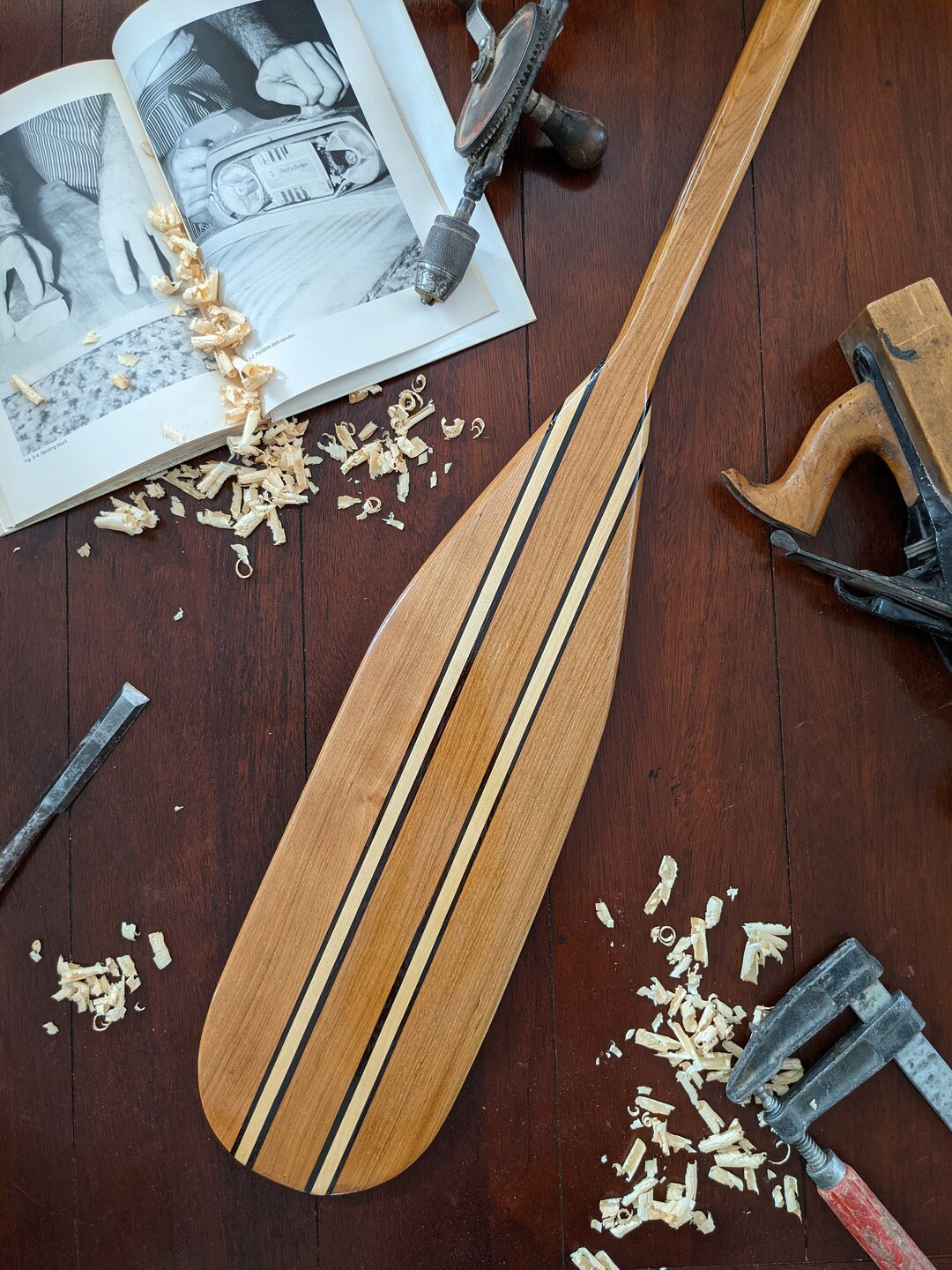 Kayak hecho a mano Paddle / Boat Oar / Decorative Canoe Paddle Wall Art