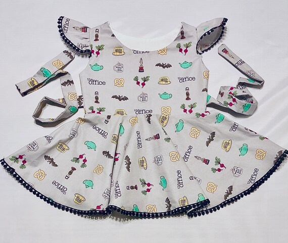 The office dress, girls office dress, Micheal Scott dress, Dwight, comedy dress, birthday dress, grey dress, party dress, tv show dress