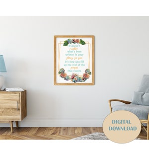 It Does Not Matter Inspirational Wall Art Printable Wall art Motivational wall art for Office Home Decor