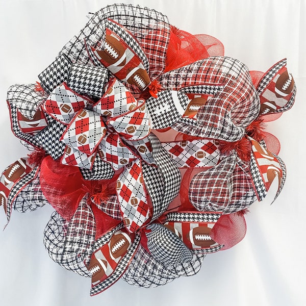 Alabama Deco Mesh Front Door Wreath