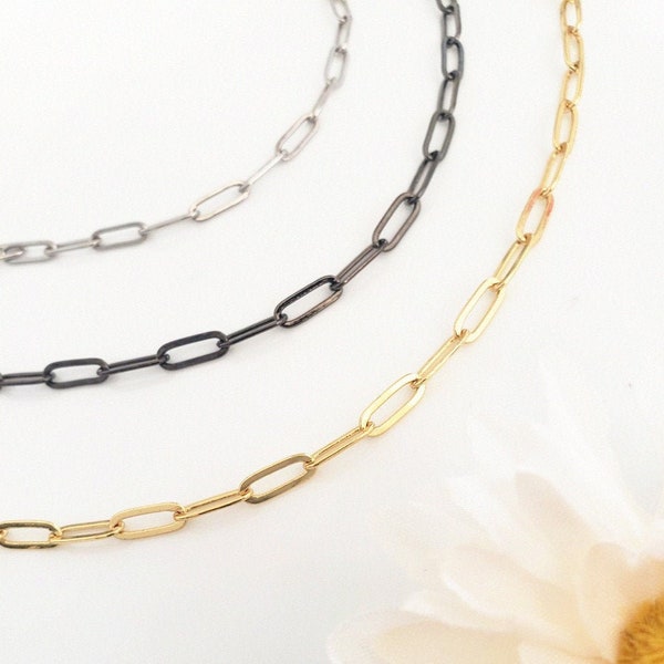 Silver Paper Clip Choker Etsy