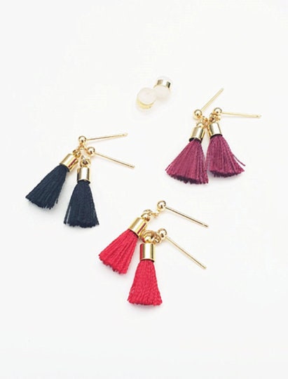 1.5cm Mini Cotton Salmon Tassels 10 pcs / T15JR-25