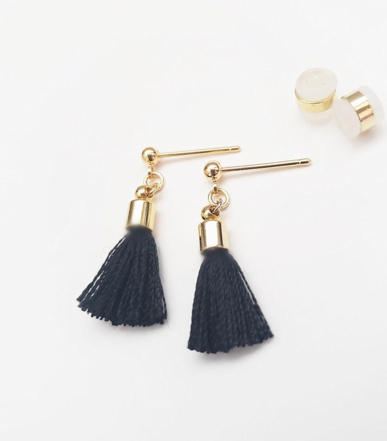 mini tassel earrings