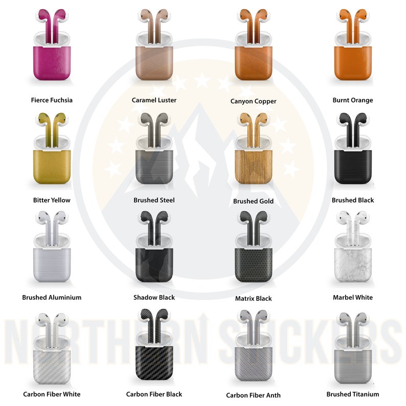 Download Multiple Color Options Apple Wireless Airpod Vinyl Backing Sticker Wrap Telephones Handsets Electronics Accessories Colonialgolfhart Com