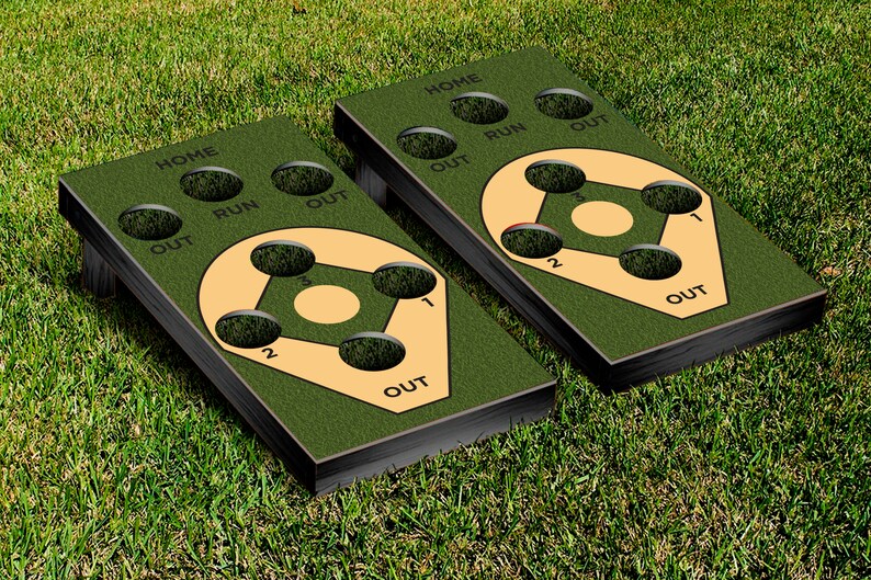 Cornhole Wraps 2 Baseball Diamond Decals Vinyl Sheets For Wrapping Cornhole Boards