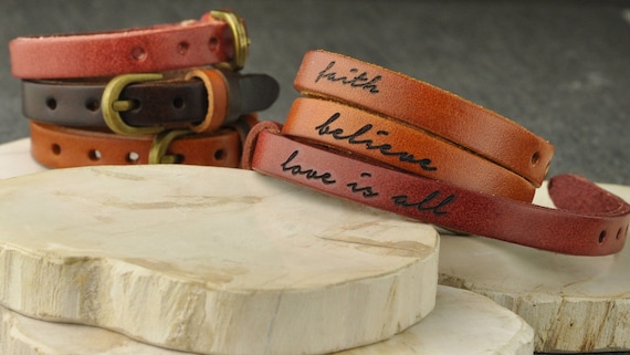 Personalized Bracelet, Customized Bracelet, Leather Bracelet, Custom Cuff Bracelet engraved, Gift for her or him, Graduation Gift