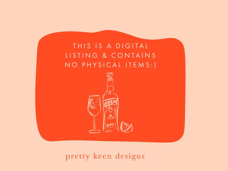 Aperol Spritz Hand-drawn Illustration Set - Etsy