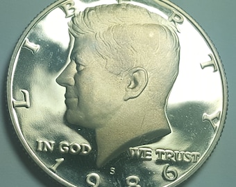 1989 S Kennedy Half Dollar Gem Deep Cameo Clad PROOF US Mint Coin