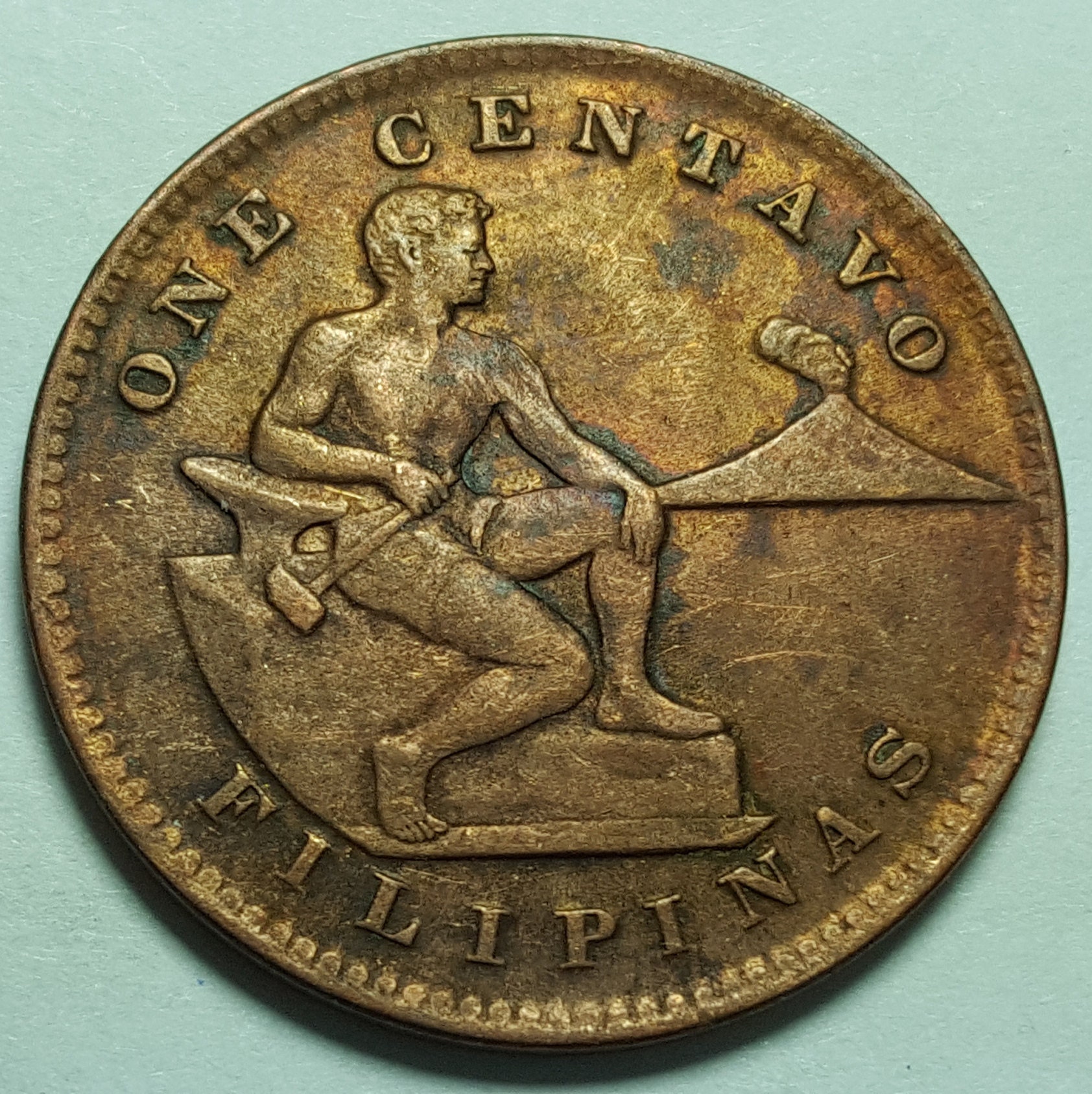 1944 United States Of America One Centavo Filipinas Coin Value Vintage 1944-S One Centavo Filipinas Estados Unidos de América | Etsy