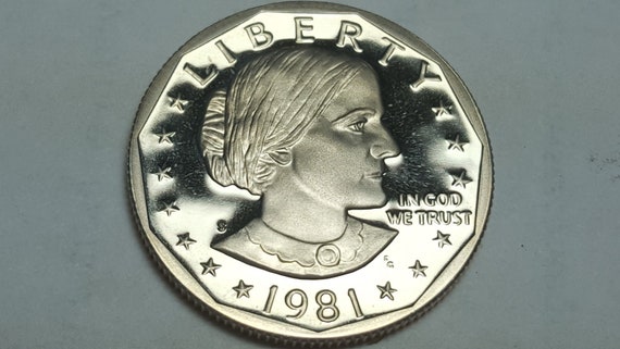 1981-S Proof Susan B Anthony Dollar Type 2 Clear S Deep Cameo BU