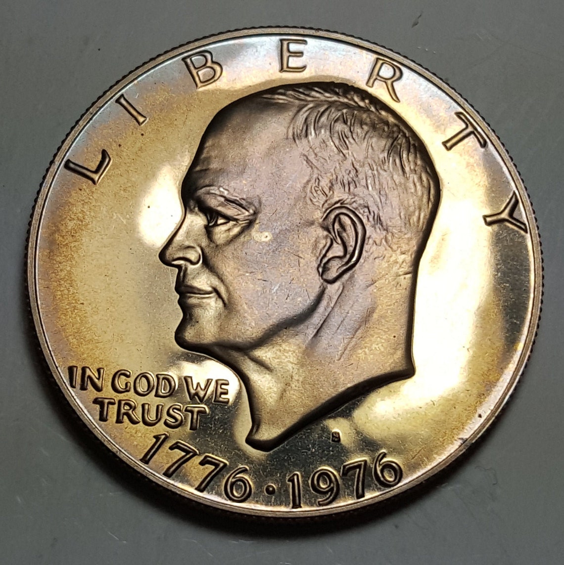Gold Toned 1976 S Gem Proof Bicentennial Eisenhower Dollars Etsy