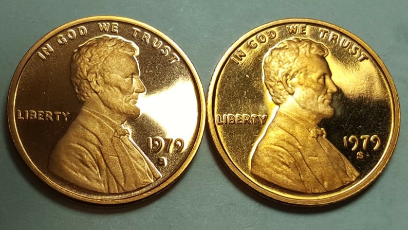 1979-S Proof Lincoln Cent Type 1 Filled S & Type 2 Clear S | Etsy