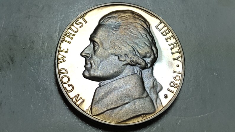 1981-S Jefferson Nickels Type 2 Clear /'S/' Mirror-like Deep Cameo