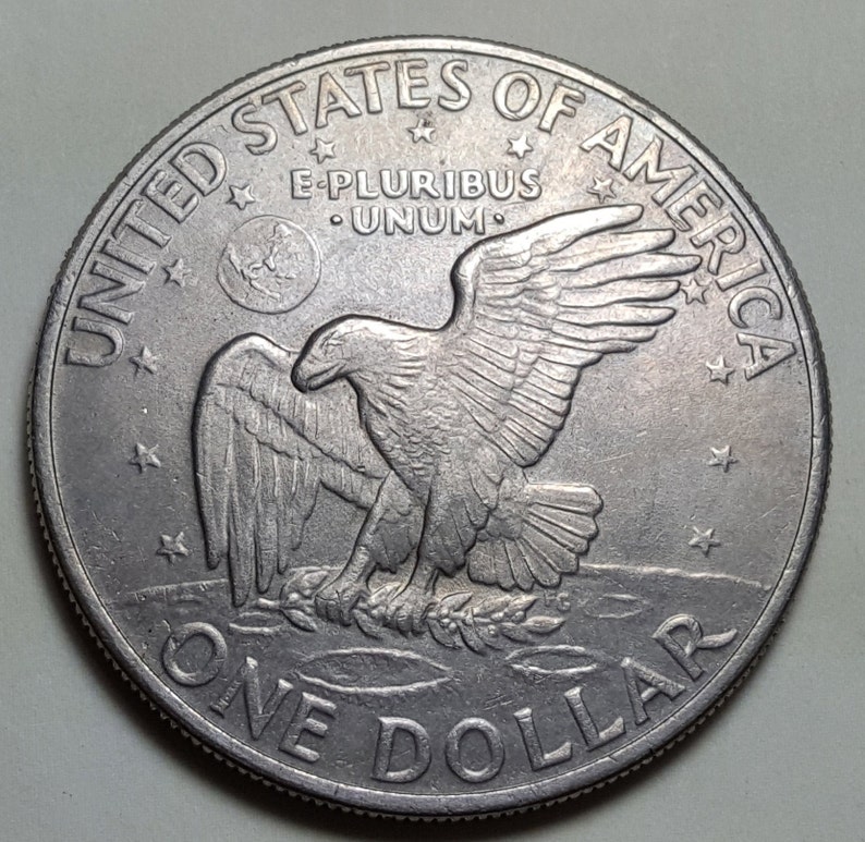 1971 Eisenhower Dollars Clad Composition No Mint Mark Circulated Coin