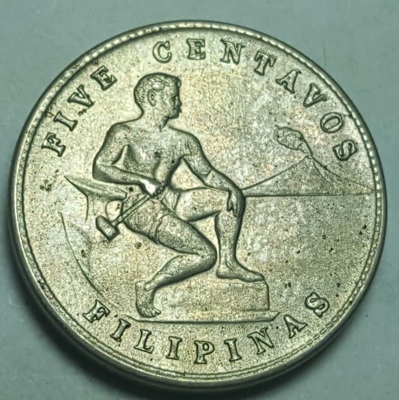 What Is A 1944 5 Centavos Filipinas Worth 1944-S Cinco 5 Centavos USA-PHIL Centavos Filipinas Bajo La | Etsy