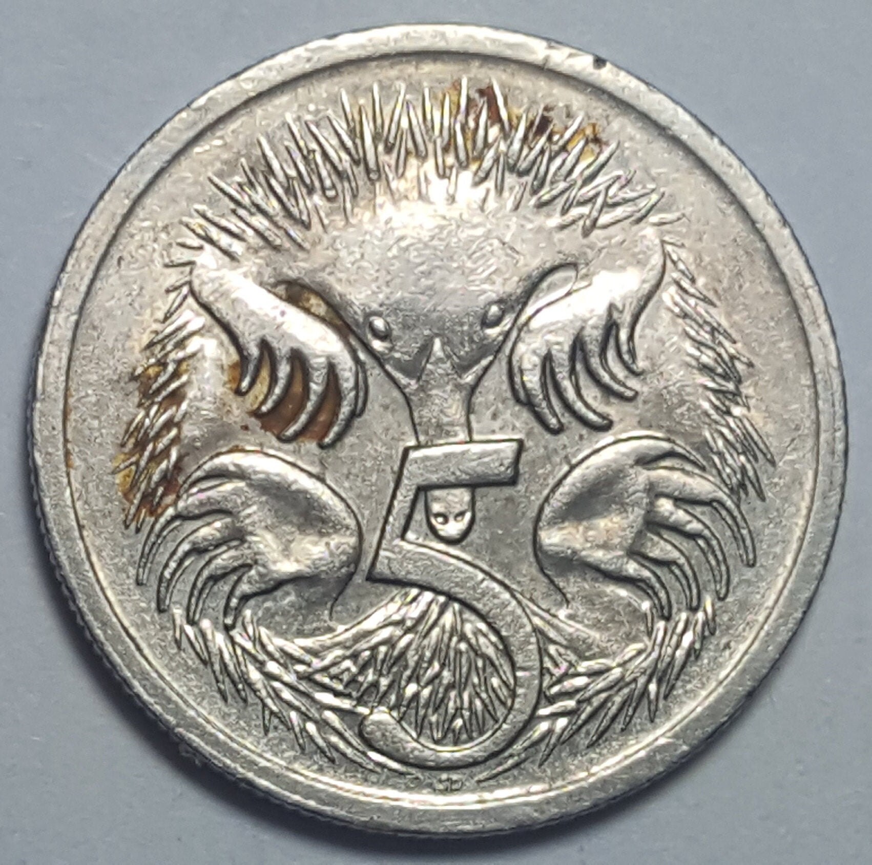 Very Rare 1994 Australian 5 Cent Elizabeth Ii Large Sd Variety Etsy