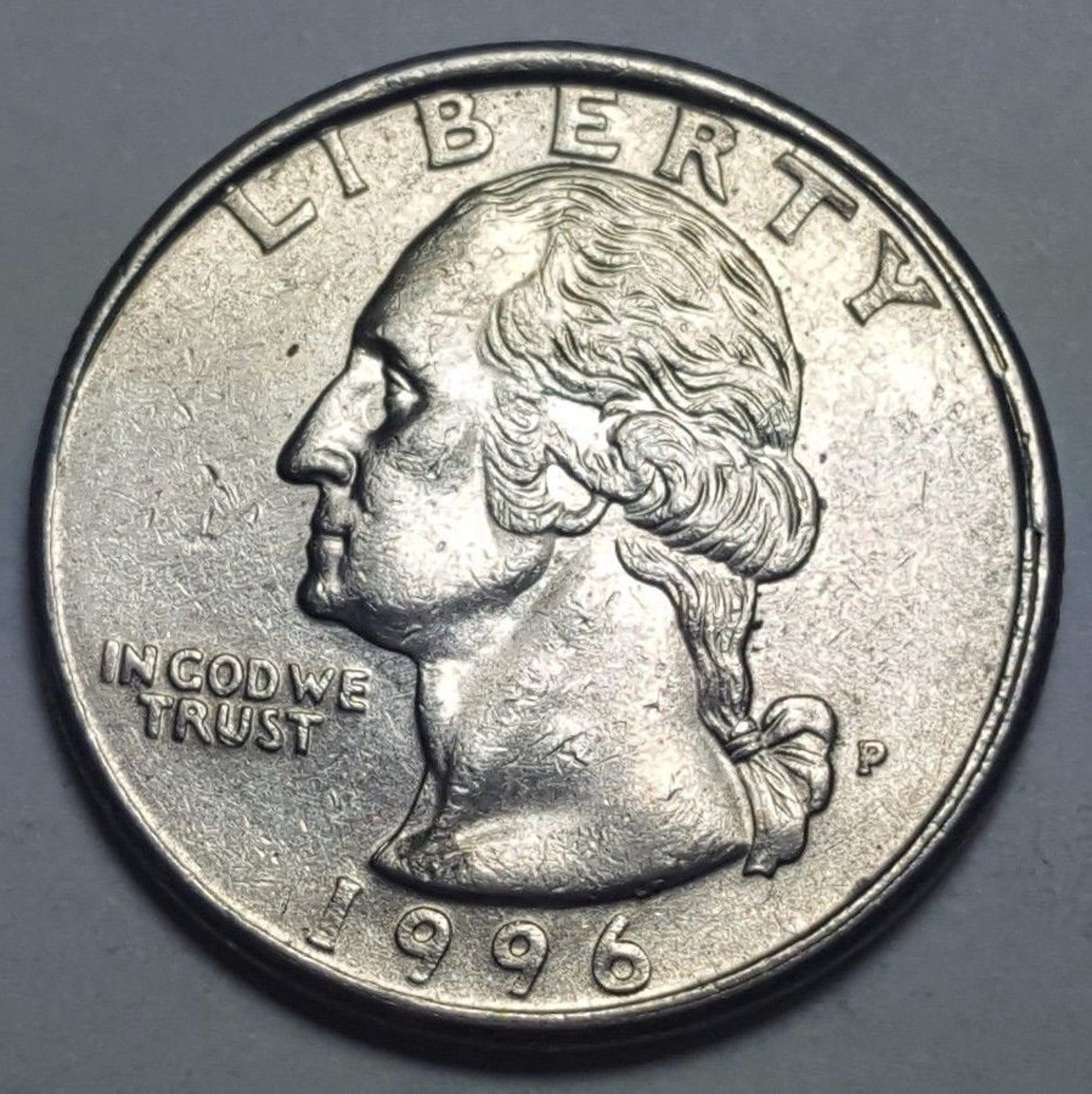 RARE 1996 P Washington Quarter Missing Earlobe Obverse with | Etsy