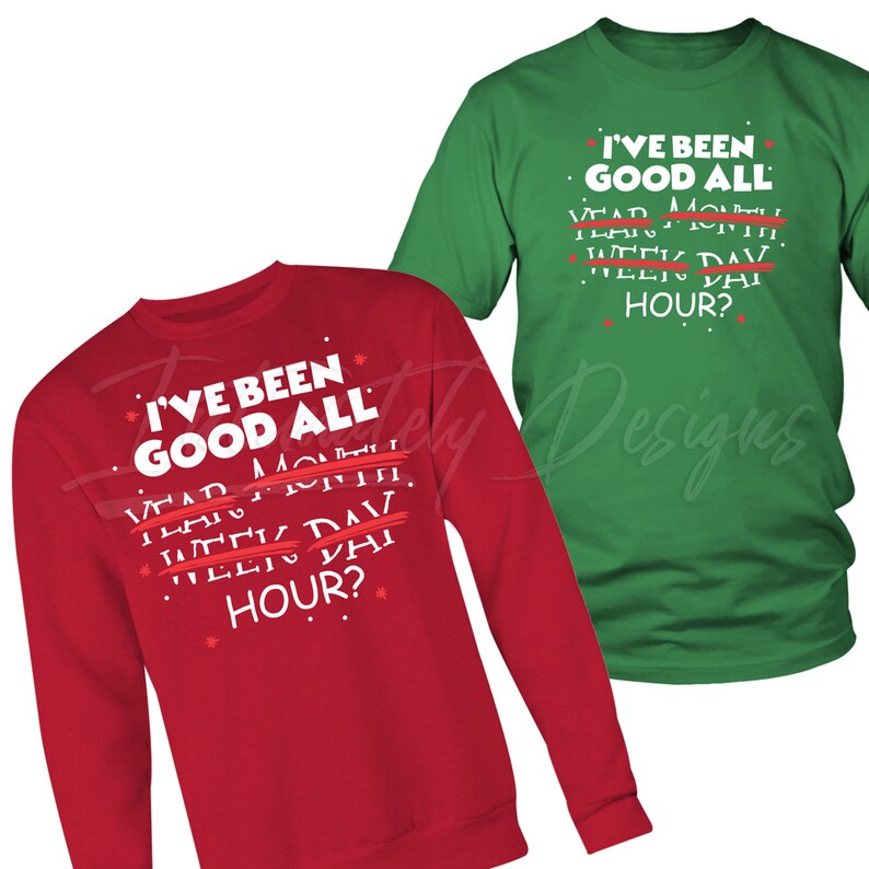 Dear Santa I/'ve Been Good All Year Women/'s V-Neck T-shirt Ugly Christmas Tee