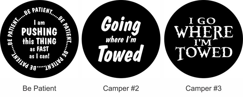 Going where I am towed spare tire cover