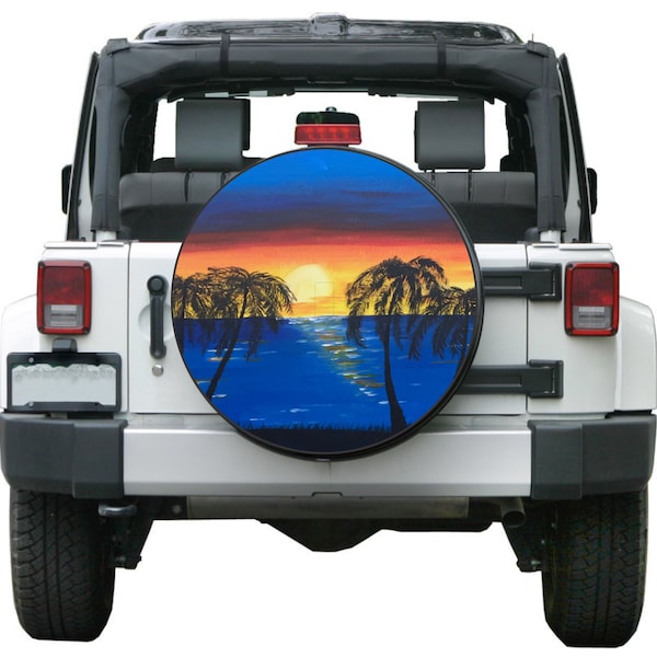 Jeep Tire Cover Beach Etsy