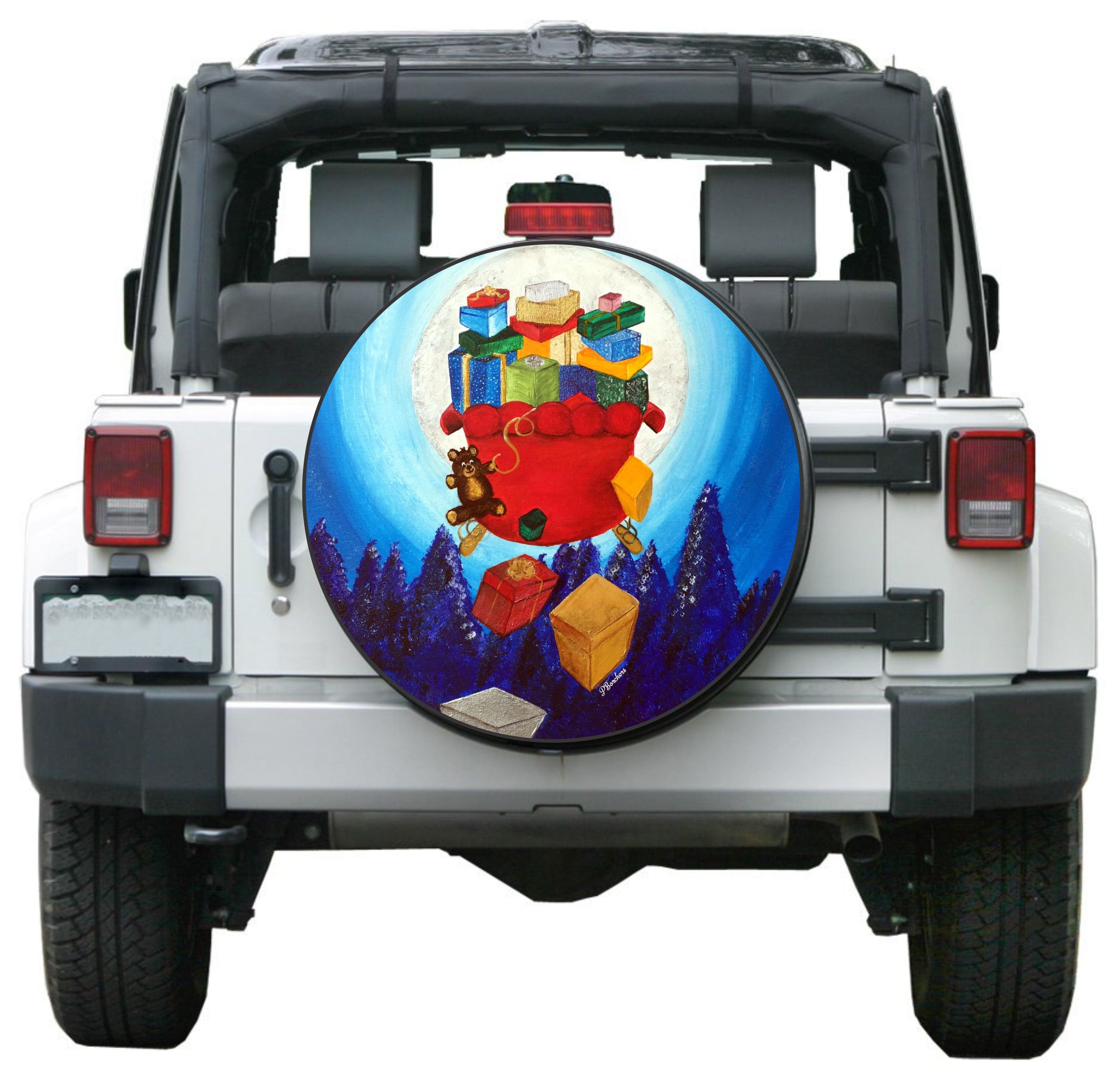 Tire Cover Central Jeweled Fractal Butterfly Spare Tire Cover (Custom Made to Your tire Size-See menu)