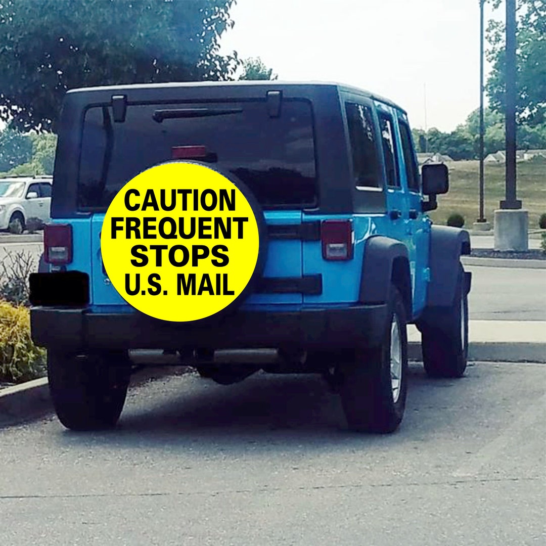 Mail Caution Yellow Spare Tire Cover ALL Sizes Etsy