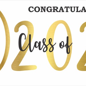 2023 Graduation Banner All Weather Proof Indoor Outdoor Use Sign Grommets in corners ready to hang