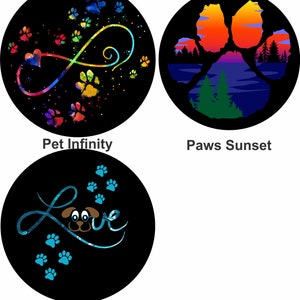 Pet lovers spare tire cover for any size spare wheel