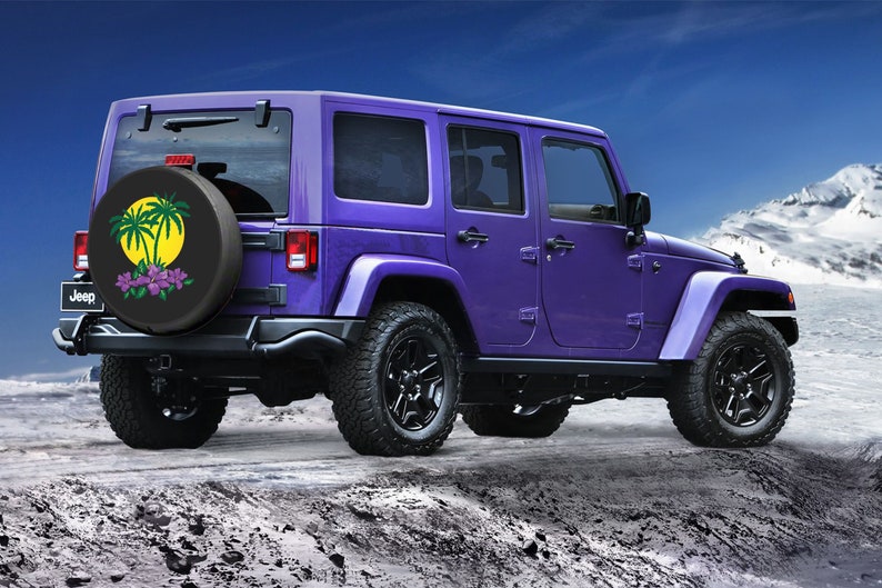 Aloha Sunset Spare Tire Cover Custom Fit to your Exact Tire Etsy