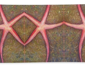 Starfish Pattern Bar: three starfish, five starfish, Beach sheet, bath sheet, luxury bath towel, starfish lover gift, beach gift, Pixels