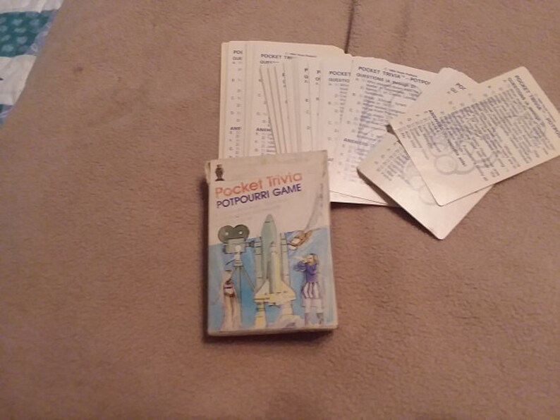 Vintage Potpourri Trivia Game 1984 by Hoyle Etsy