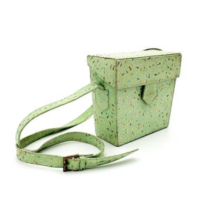 Vintage 80&#39;s Barbara Bolan Hand-Painted Leather Shoulder Bag For Bolan Too