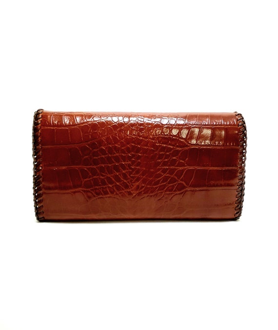 Vintage 70's-80's Reptile Skin Leather Wallet - image 3