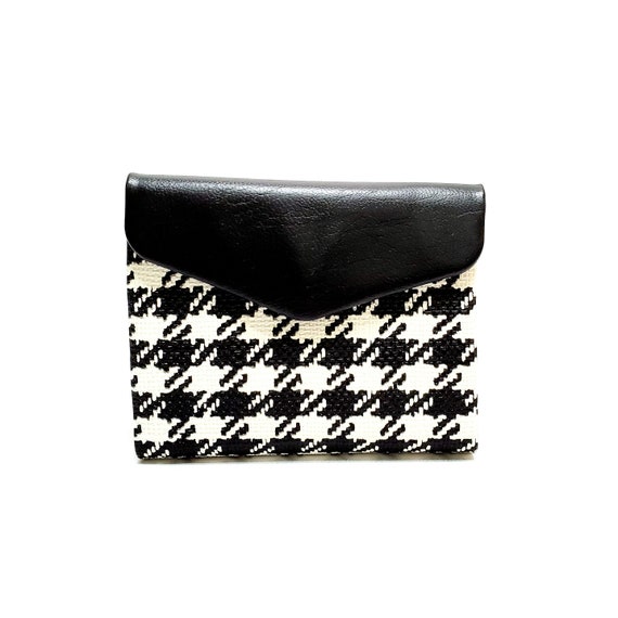 2 Vintage 60's-70's Vinyl Houndstooth Wallets Mid… - image 6