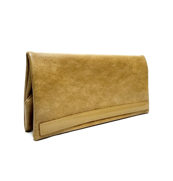 Vintage 60's-70's Vinyl Folded Clutch