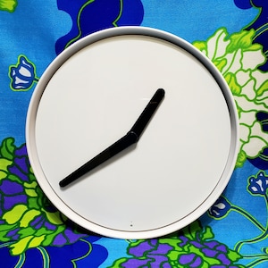 Reloj de pared vintage IKEA Stolpa blanco y negro España