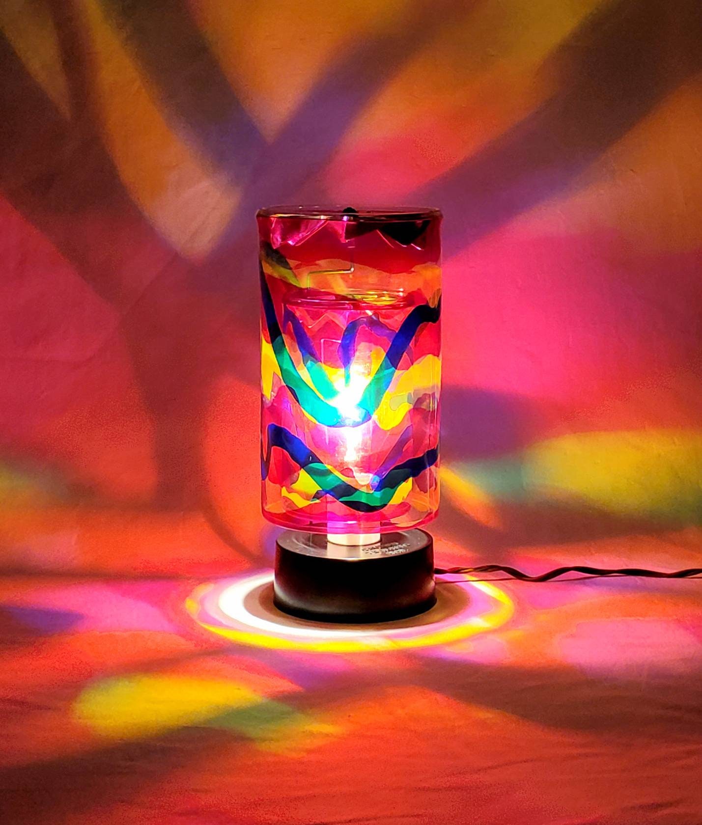 Rare Vintage 60s-70s Synergisms Psychedelic Revolving Cylinder