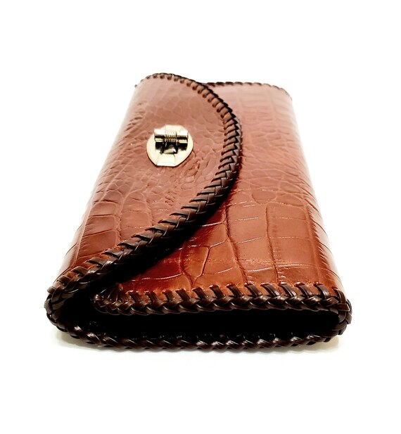 Vintage 70's-80's Reptile Skin Leather Wallet - image 6