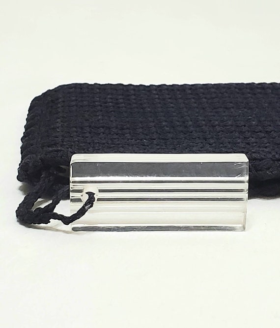 Vintage 40's-50's Corde Pouch Clutch Purse With L… - image 2