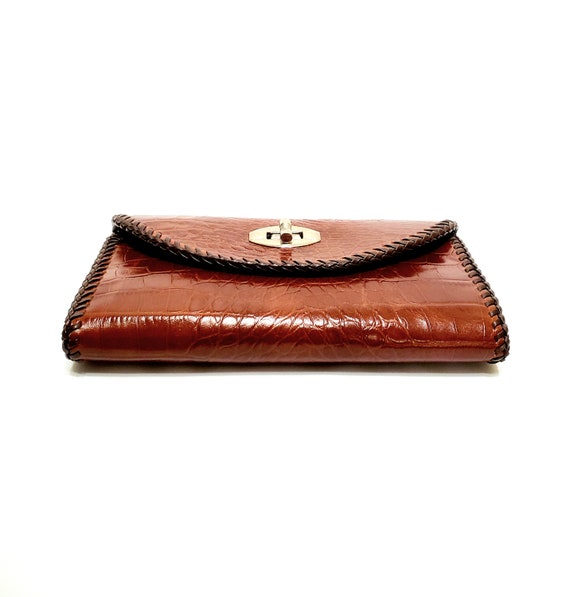 Vintage 70's-80's Reptile Skin Leather Wallet - image 4